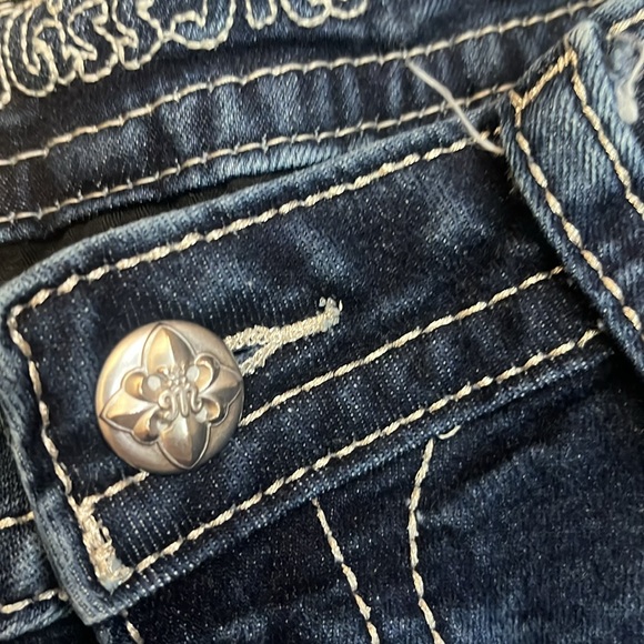 MISS ME CHLOE rhinestone bling boot cut jeans - Picture 7 of 8